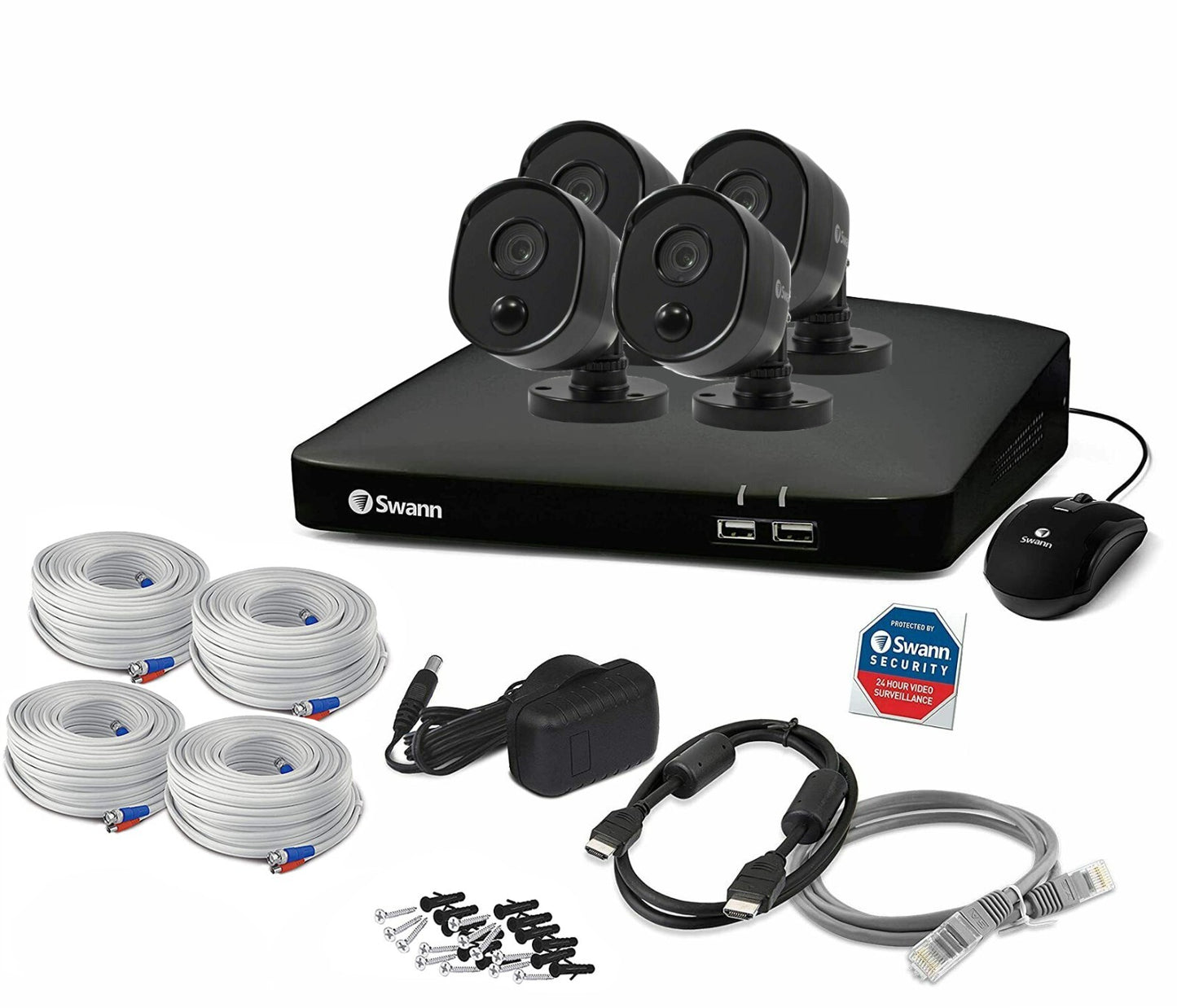 Swann CCTV Kit DVR HDD 4685 8 Channel PRO-1080MSBB With Thermal Sensing