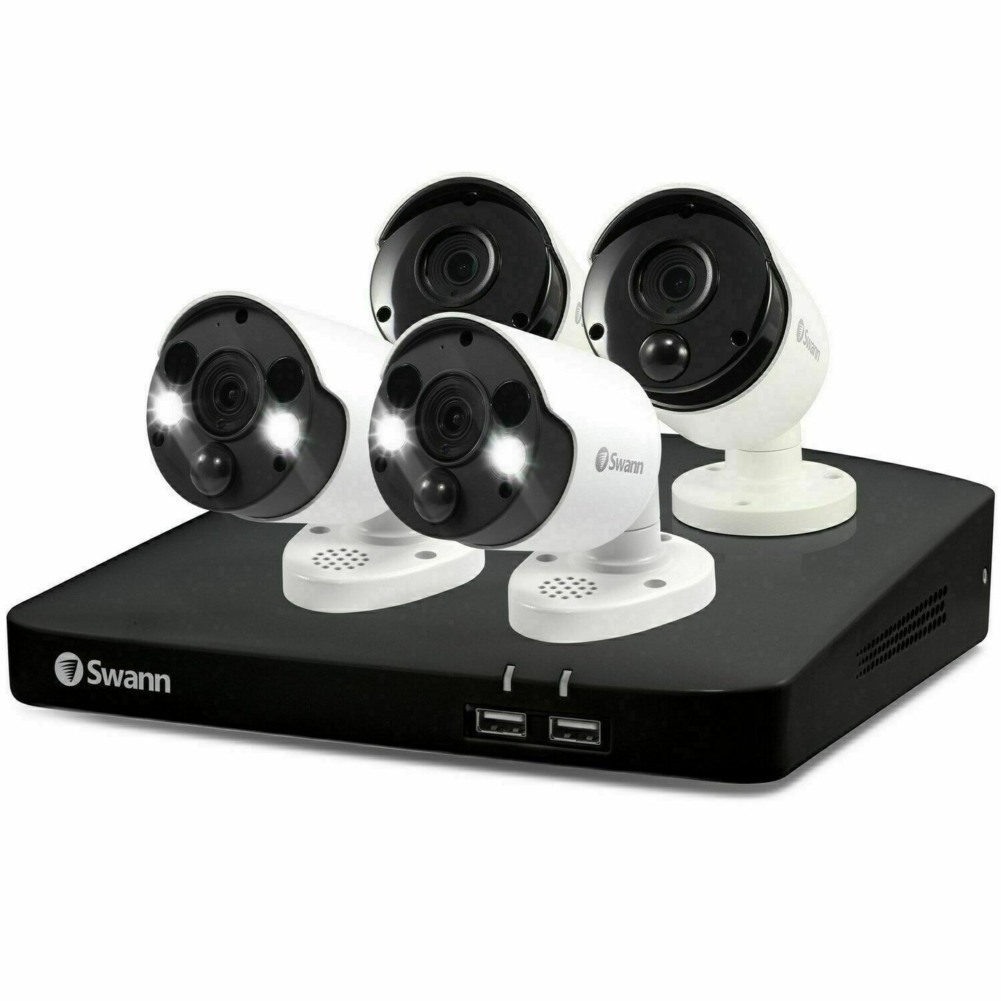 Swann NVR-8780 CCTV Kit 8 Channel 4K Recorder 2TB 4 x 887MSB/FB Spotlight Camera