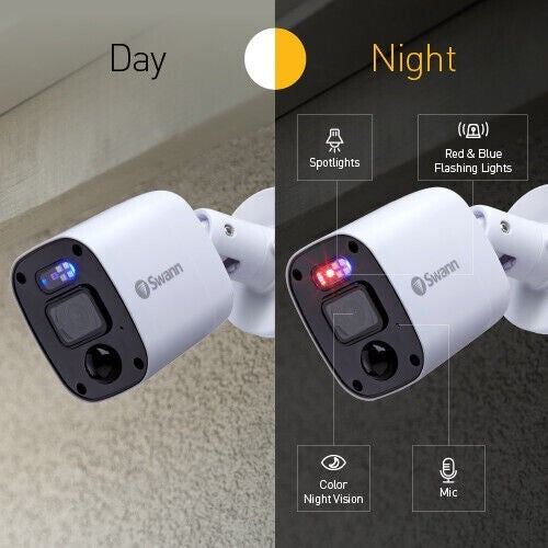 Swann Security Camera Kit DVR-4680 4 Channel Recorder & 2x1080MQB Full HD Camera