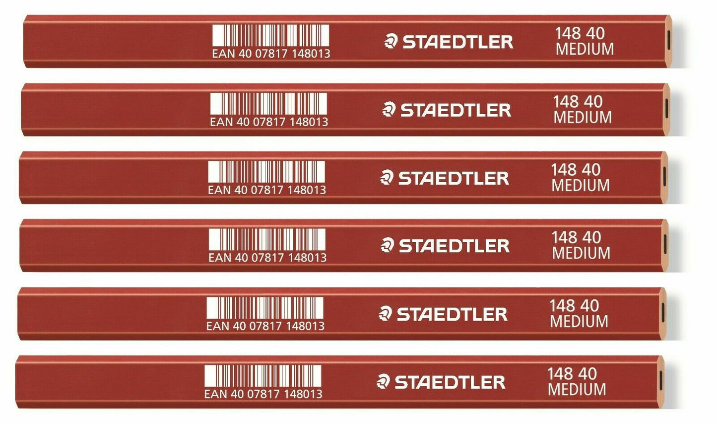 Staedtler Carpenters Pencils Woodwork Builders Lead Wood Marking Joiners Brick