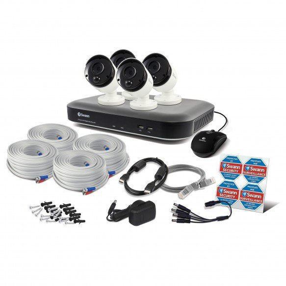 Swann DVR CCTV Kit DVR8 4780 8 Channel 2TB Super HD 3MP Thermal Sensing Cameras