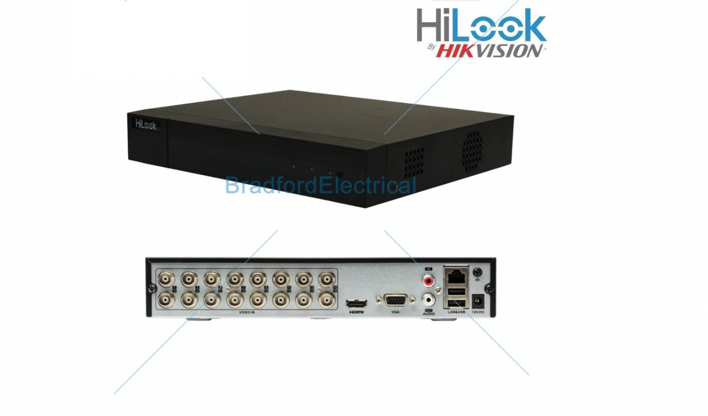 Hikvision Hilook DVR 16 Channel HD 1080P 2MP HDMI VGA CCTV Security No HDD