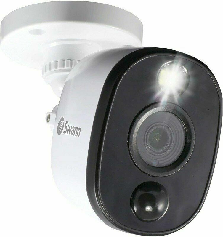 Swann CCTV Camera PRO-1080MSFB Heat Sensing Warning Light Colour Night Vision x2