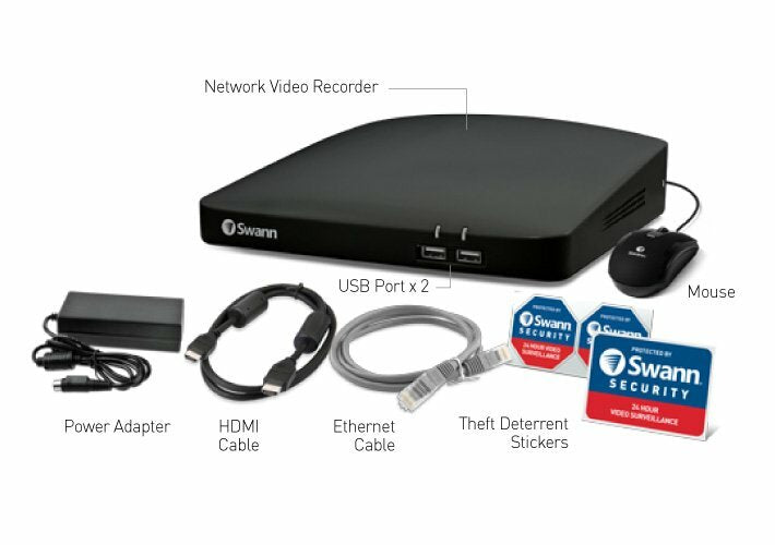 Swann NVR CCTV Recorder Digital IP NVR8 8780 8 Channel Network Video 4K Ultra HD