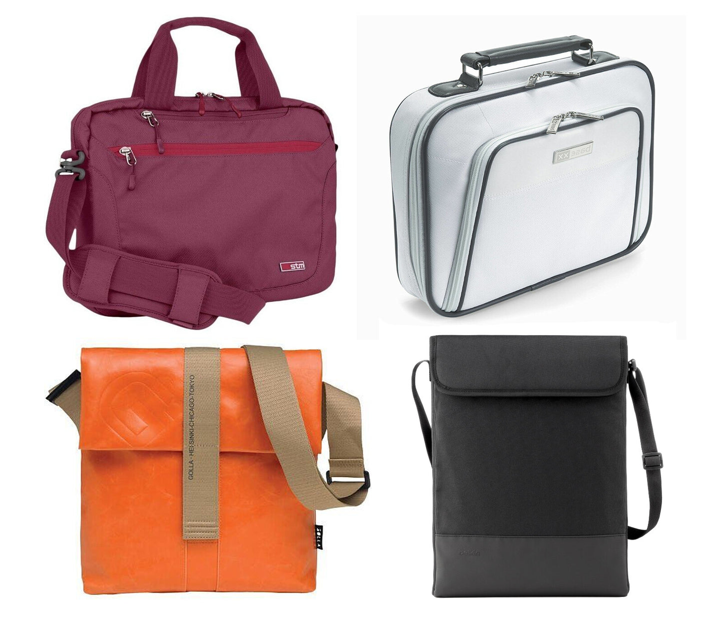 Laptop Bag Shoulder Strap Carrying NoteBook Tablet Sleeve Case Cover up to 15"