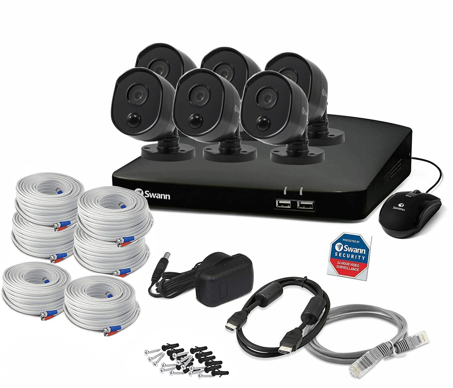 Swann CCTV Kit DVR HDD 4685 8 Channel PRO-1080MSBB With Thermal Sensing