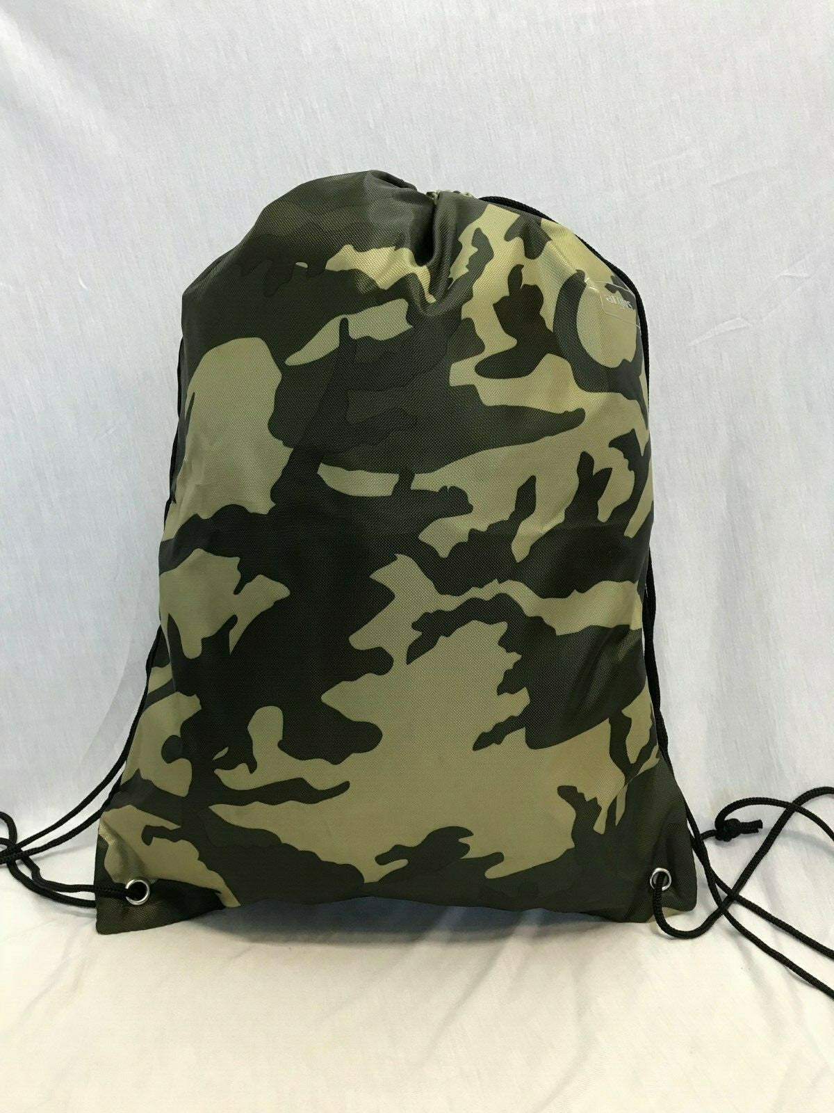 Waterproof Drawstring Bag Sports Gym Swim Girls/Boys Backpack Shoe Bag Camo