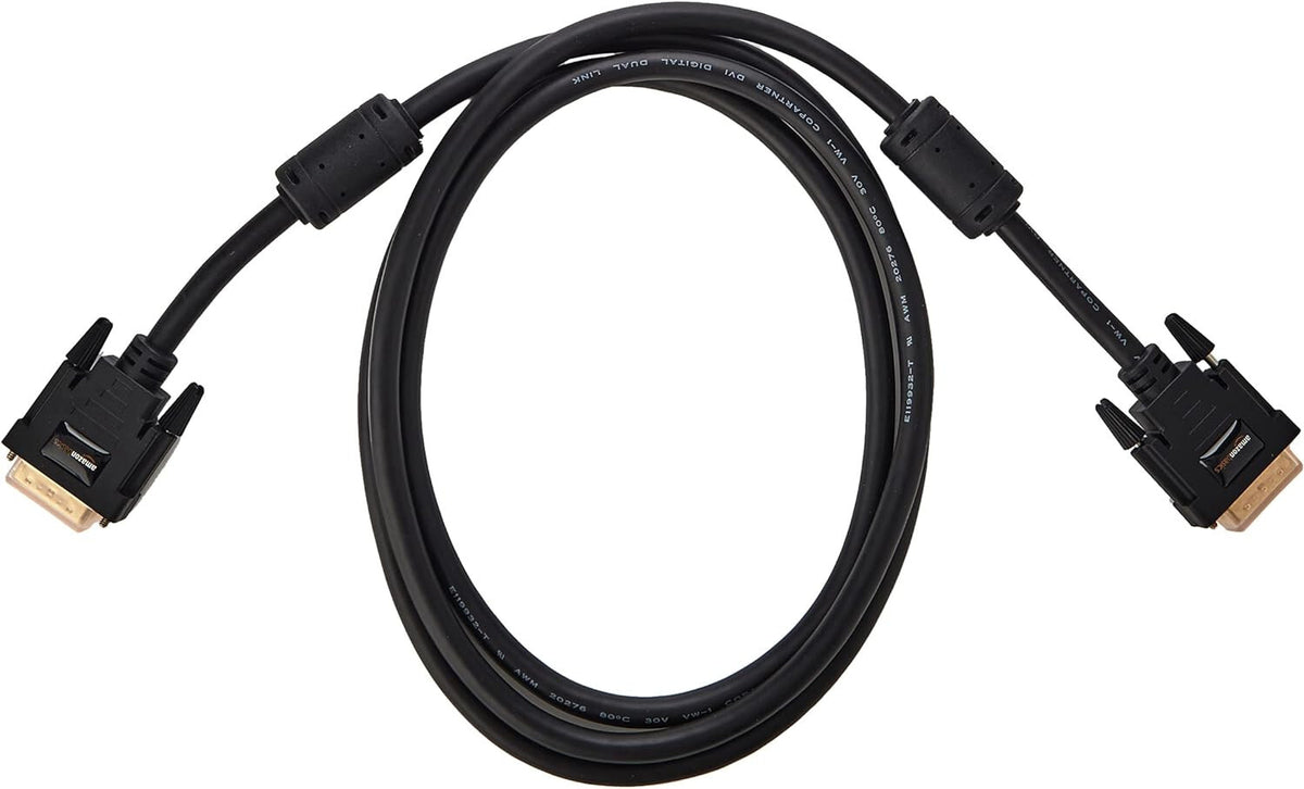 3M DVI to DVI Male-to-Male Cable Adapter - 3m, 9.8ft Brand New Amazon Basics