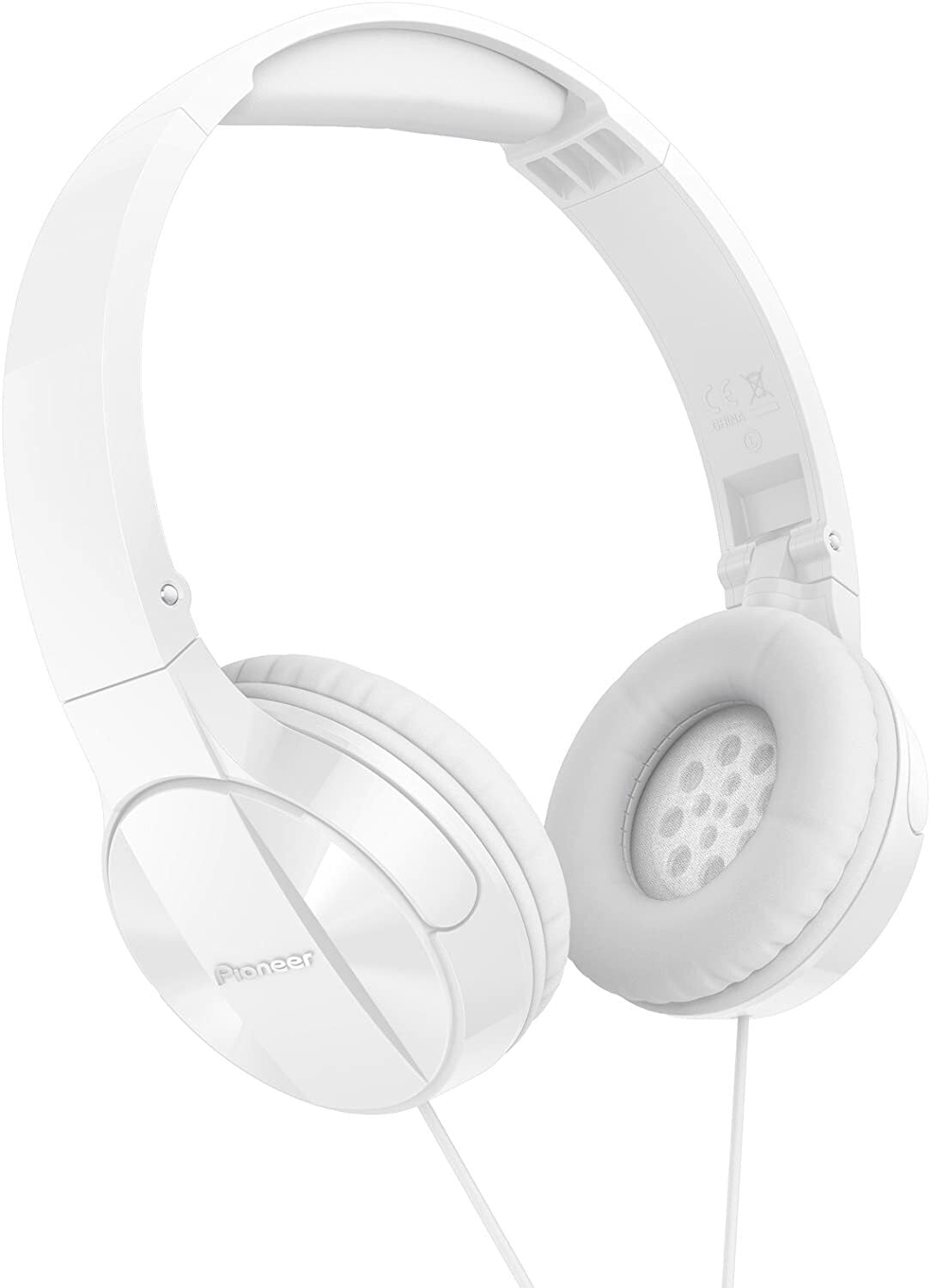 Pioneer Wired Lightweight Stereo Headphones Foldable Padded Adjustable Headband