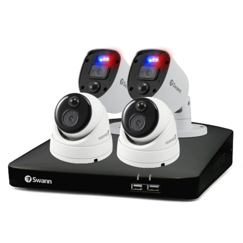 Swann Kit 84685 Channel DVR 64gb 2x 1080MSD/2xMSBSL Cam CCTV Enforcer In/Out