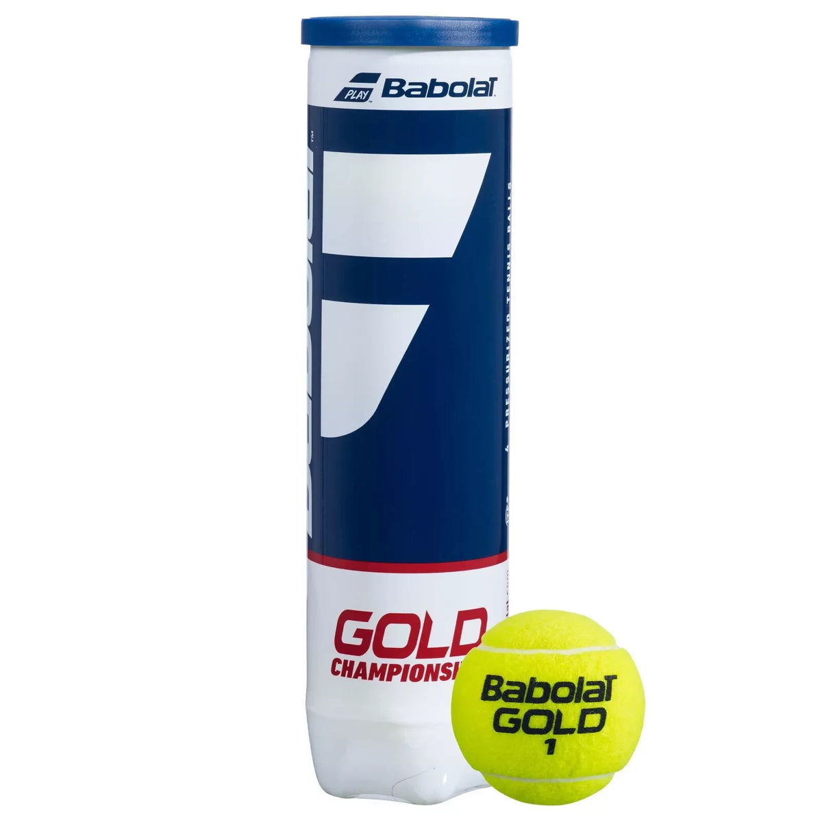 Babolat Tennis Balls Gold Championship All Court Pressurised Balls - Tube Of 4
