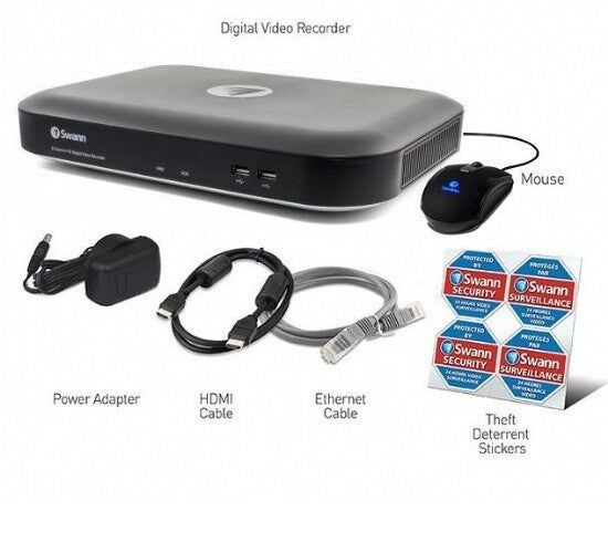 Swann DVR CCTV Recorder DVR8 5580 8 Channel 4K Ultra HD AHD 2TB HDD HDMI BNC