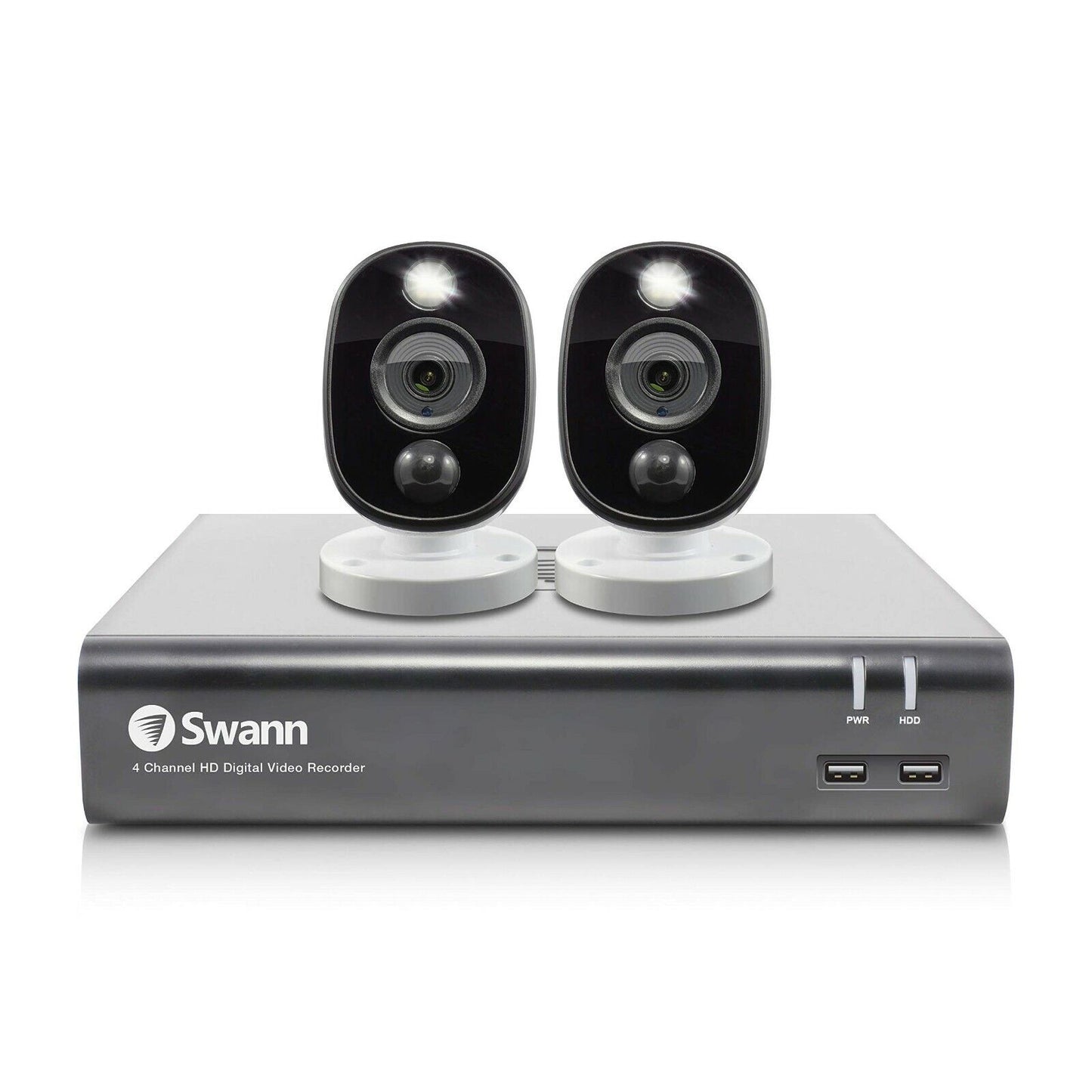 Swann DVR CCTV Kit DVR4 4580 4 Channel 1TB 2x 1080MSFB HD Motion Sensing Cameras