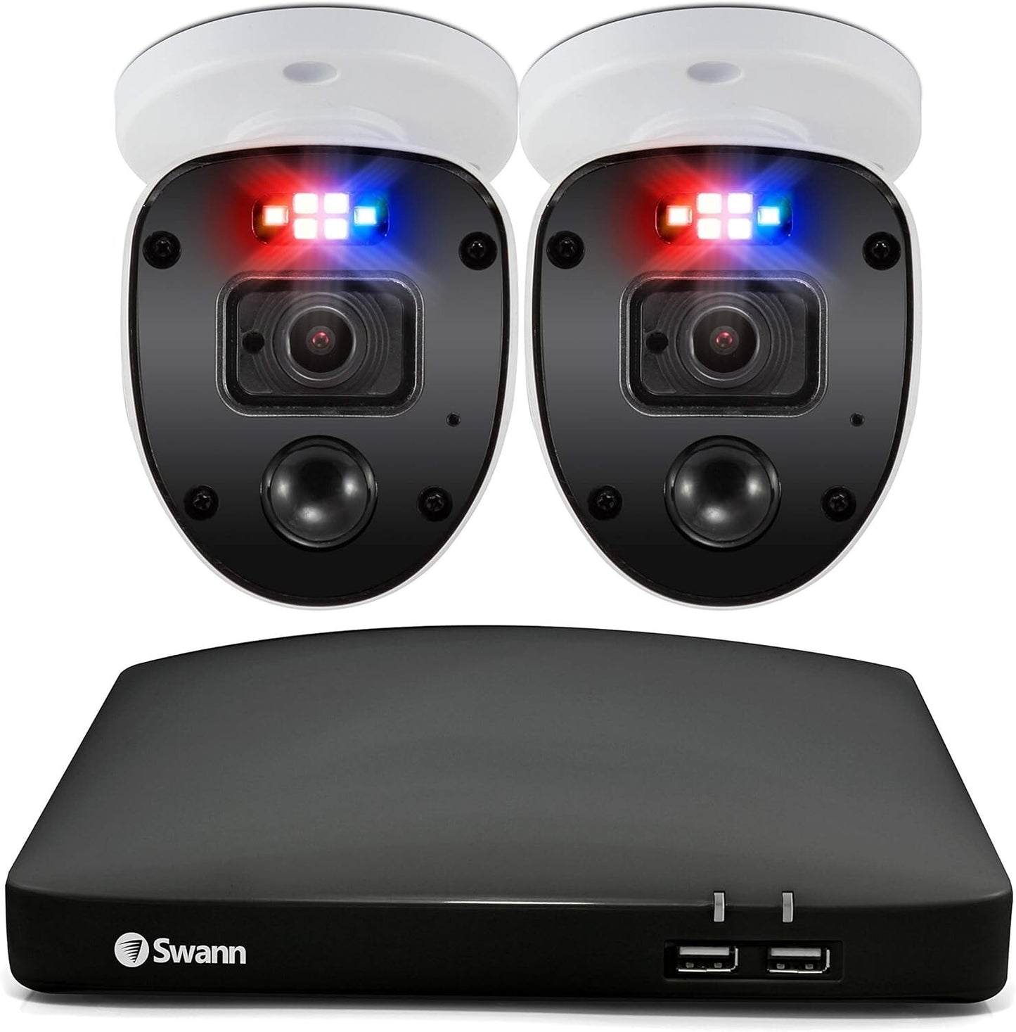 Swann Smart Security 1080p CCTV System 4 Channel 1 TB- 2 Cameras SWDVK-446802SL