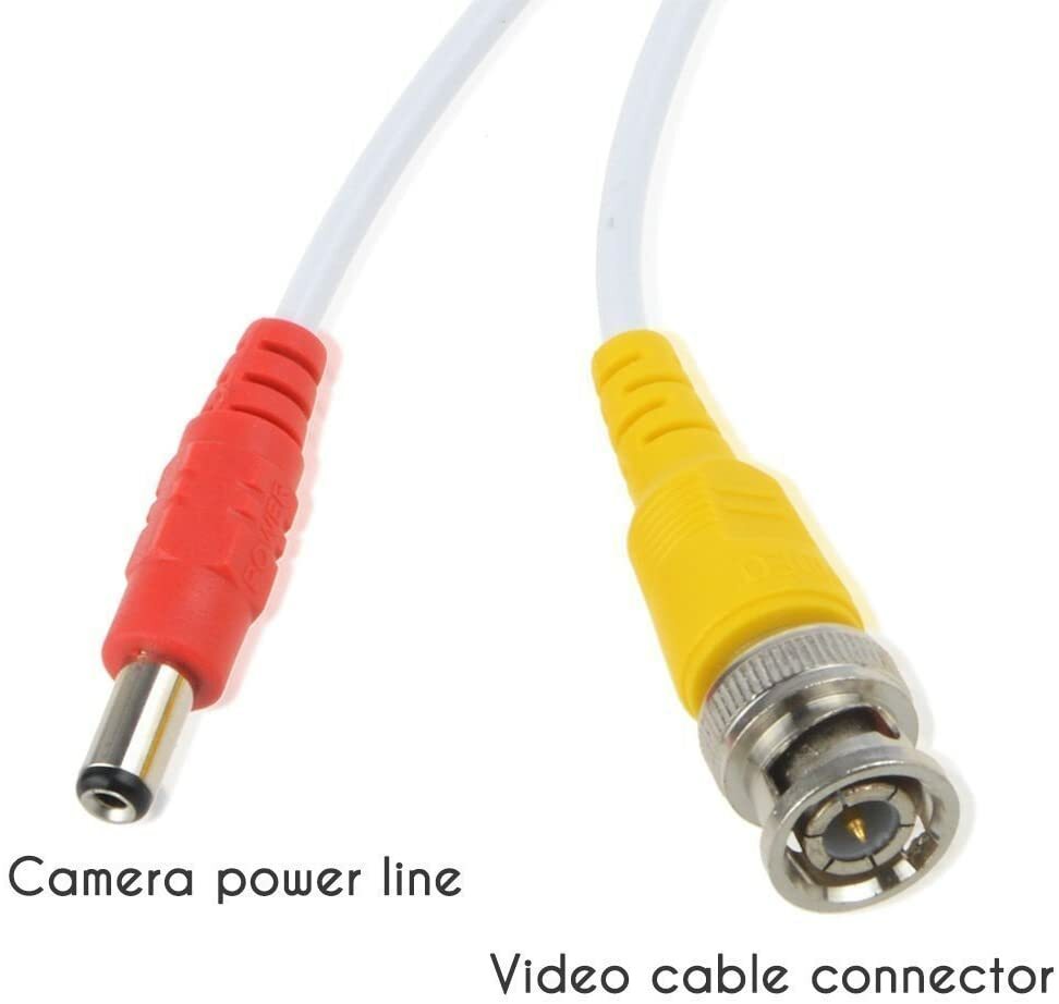 Swann BNC Power Extension Cable RG59 DC CCTV Security Video Camera DVR Data 18m