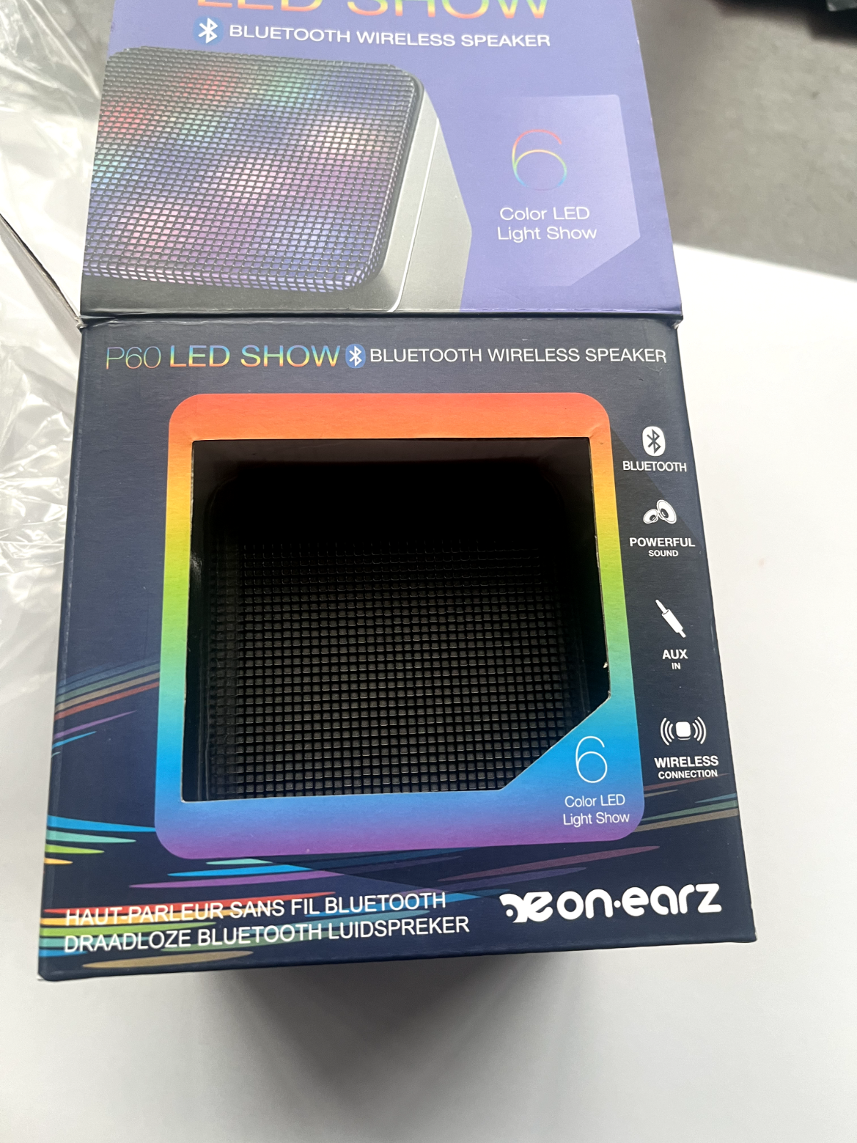ON-EARZ P60 Bluetooth Speaker LED Show