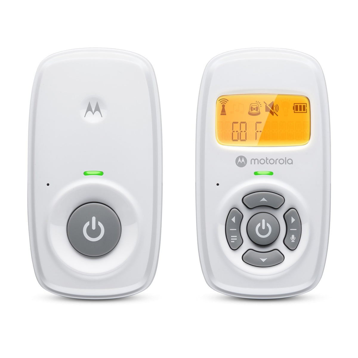 Motorola AM24 Audio Baby Monitor, Room Temperature Display & 2 way communication