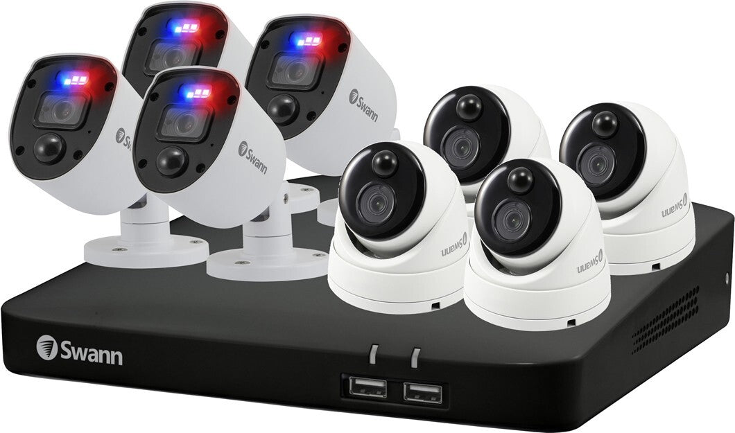 Swann SWDVK-846804SL4D 8 Channel HD 1080p - 4-MSD 4-SL Cameras CCTV Kit