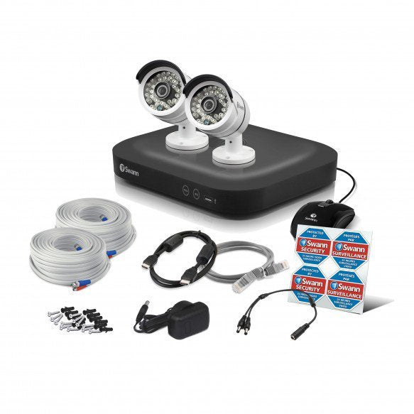 Swann DVR CCTV Kit DVR4 4750 4 Channel HD 1080p 1TB HDD 3MP PRO-T858 Cameras