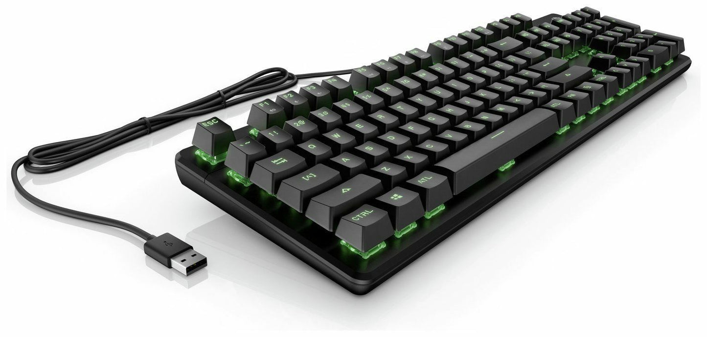 HP Pavilion 500 Gaming Keyboard Wired Back light Quiet Red Mechanical Switches