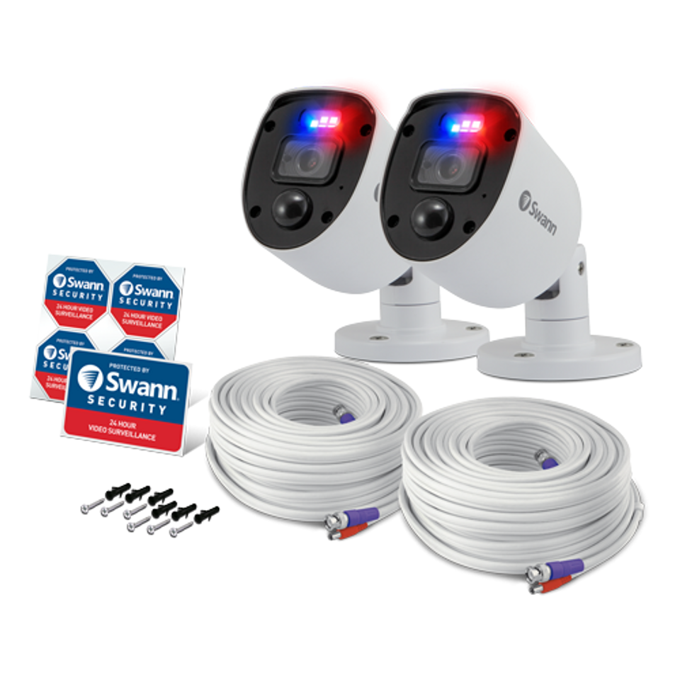 Swann Enforcer DVR 4680 4 Channel 2x1080SL 2x1080MSD 1080p HD Camera CCTV Kit