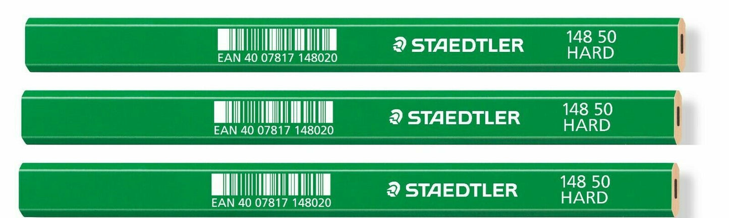 Staedtler Carpenters Pencils Joiners Woodwork Builders Hard Lead Wood Marking