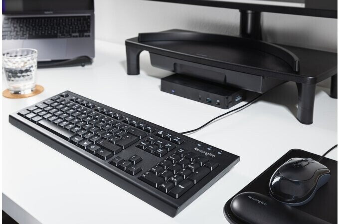 Kensington ValuKeyboard Wired USB Standard Keyboard - UK Layout, Spill Proof