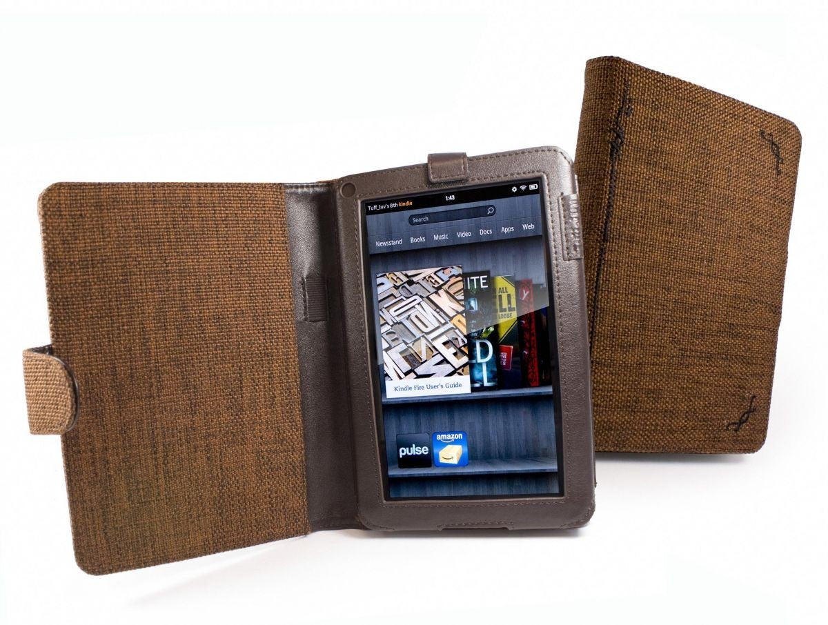 Amazon Kindle Fire 7" Tablet Premium Natural Hemp Safe Slim Stand Case Cover