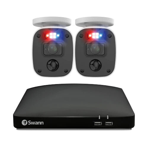 Swann Security Camera Kit DVR-4680 4 Channel Recorder & 2x1080MQB Full HD Camera