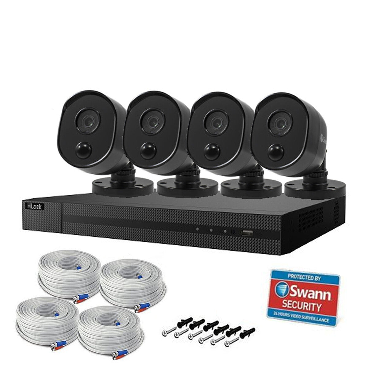 SWANN SWPRO-1080MSBB Lite Turbo HD With HIKVISION HILOOK DVR 4 8-Channel