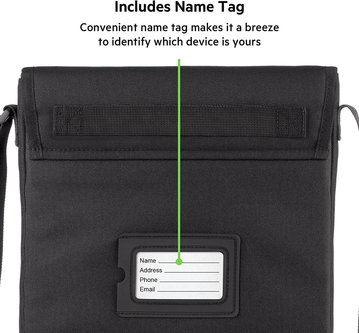 Belkin 14-15" Laptop Bag with Shoulder Strap – Fits MacBook, Dell, iPad – Black