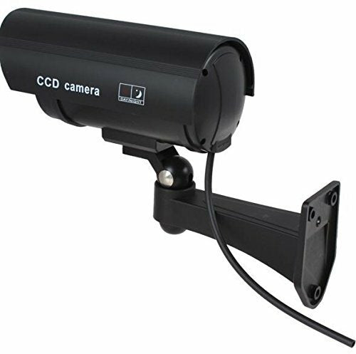 Dummy CCTV Bullet Cameras With Flashing LED Deter Crime For Indoor/Outdoor