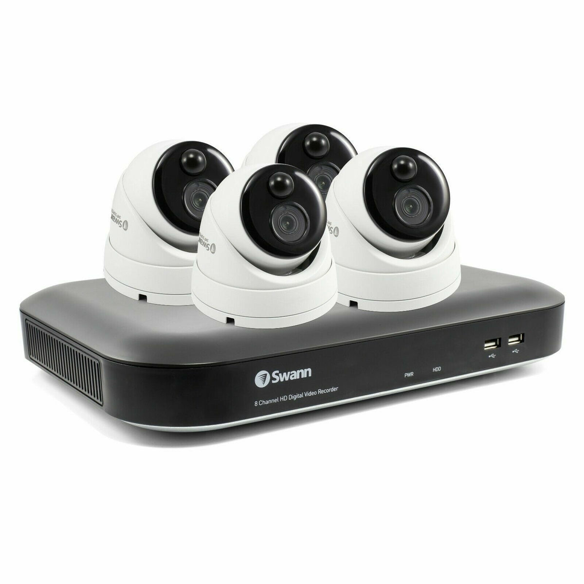 Swann CCTV Kit DVR8 4780 8 Channel 1TB Super HD DVR 3MP Thermal Sensing Cameras