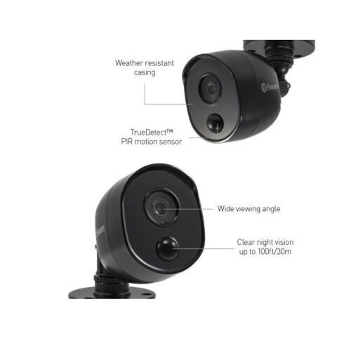 Swann Bullet CCTV Camera PRO-1080MSB Heat Sensing 1080p 2MP HD Night Vision IP66