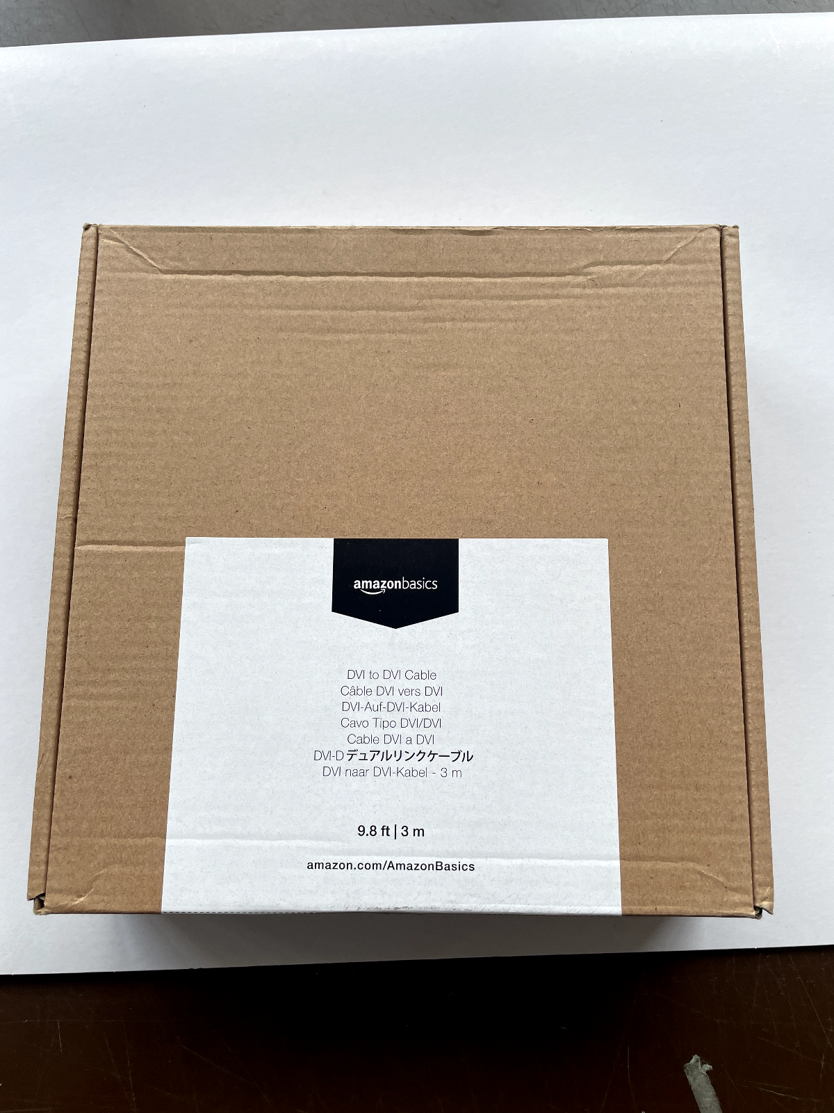 3M DVI to DVI Male-to-Male Cable Adapter - 3m, 9.8ft Brand New Amazon Basics