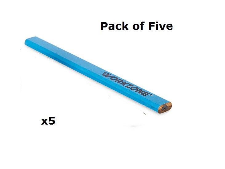 Workzone Carpenters Pencils Joiners FSC Woodwork Builders Hard Lead Wood Marking