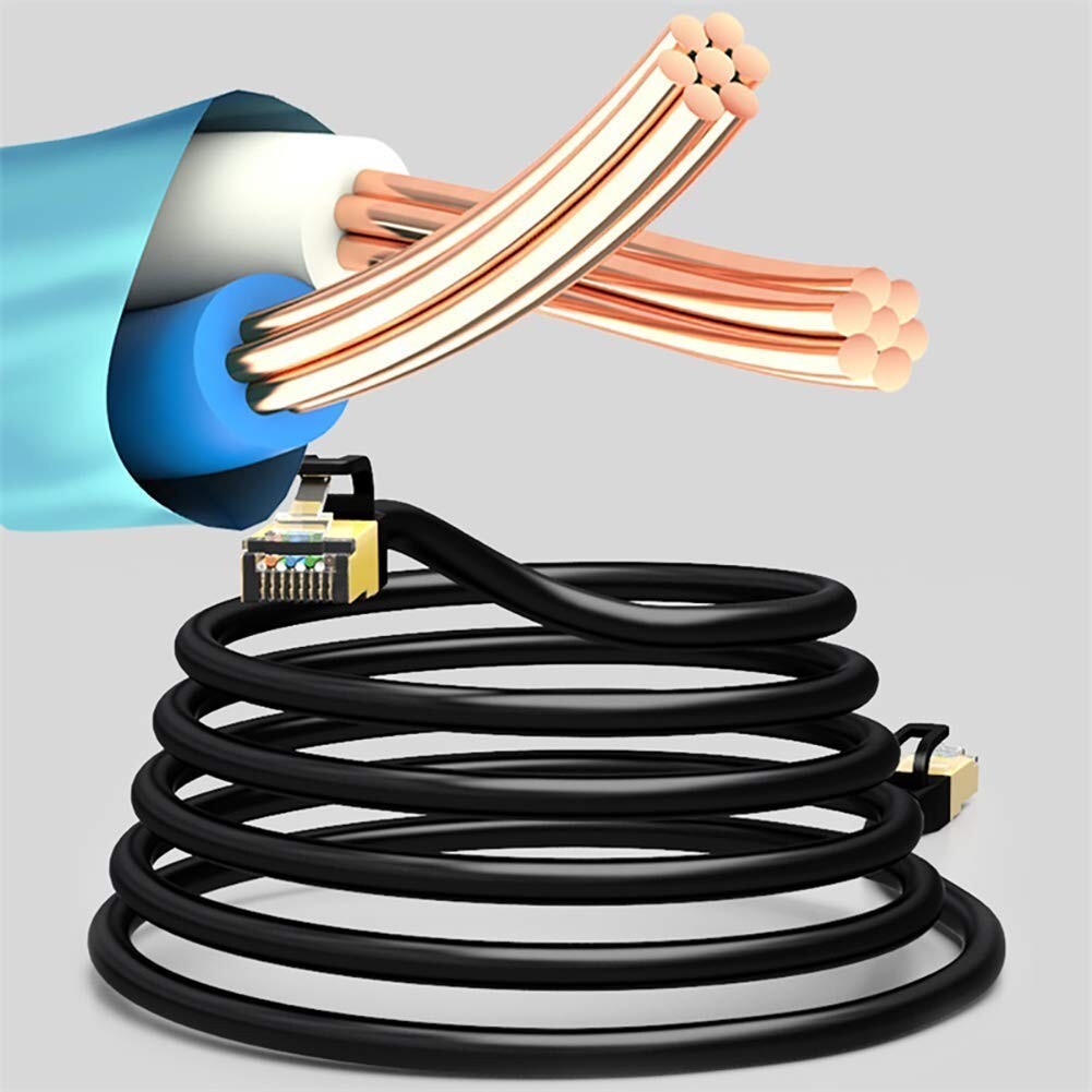 CAT7 Ethernet Cable 1.5M RJ45 Gigabit Network LAN Cable High Speeds Router PC