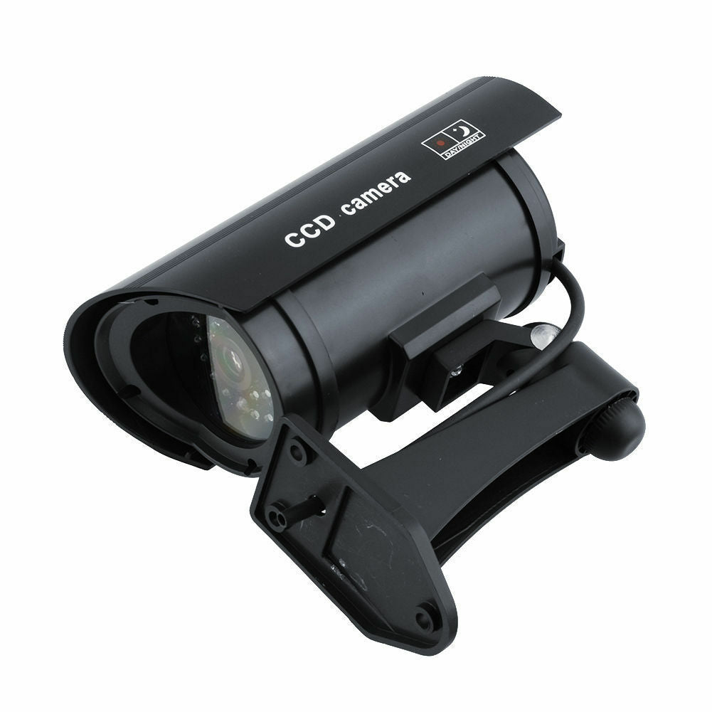 Dummy CCTV Bullet Cameras With Flashing LED Deter Crime For Indoor/Outdoor
