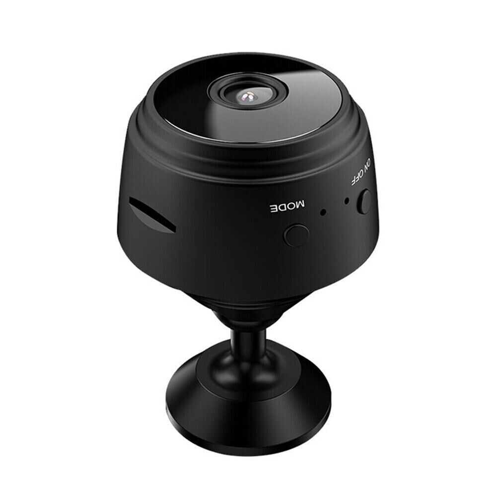 Mini CCTV Camera Wireless IP Wifi Indoor/Outdoor Camera HD Home Security - Black