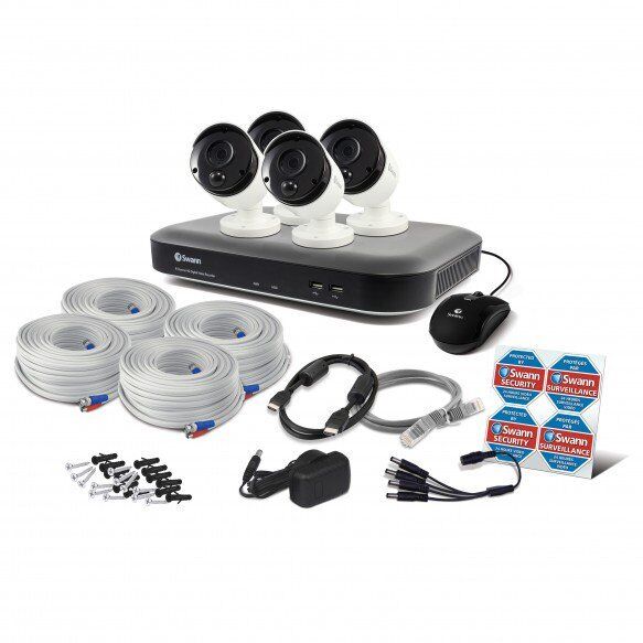 Swann DVR CCTV Kit DVR8 4780 8 Channel 2TB Super HD 3MP Thermal Sensing Cameras