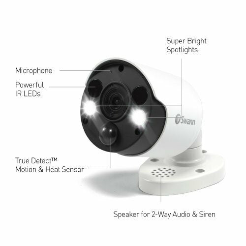 Swann SWNHD-887MSFB-EU 4K Ultra HD Add-On Security Camera Bullet Outdoor Network