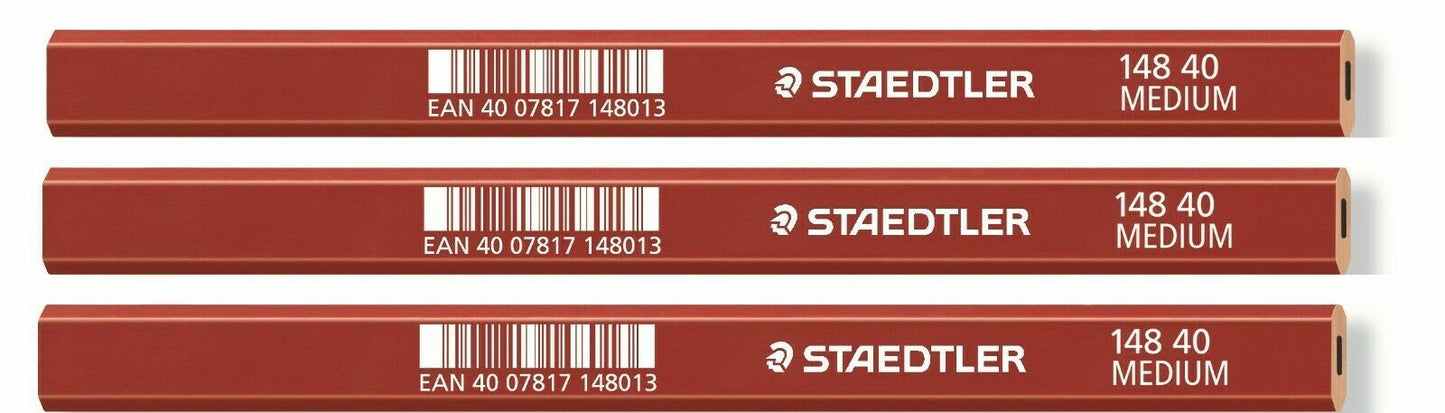 Staedtler Carpenters Pencils Woodwork Builders Lead Wood Marking Joiners Brick