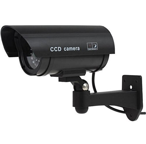 Dummy CCTV Bullet Cameras With Flashing LED Deter Crime For Indoor/Outdoor