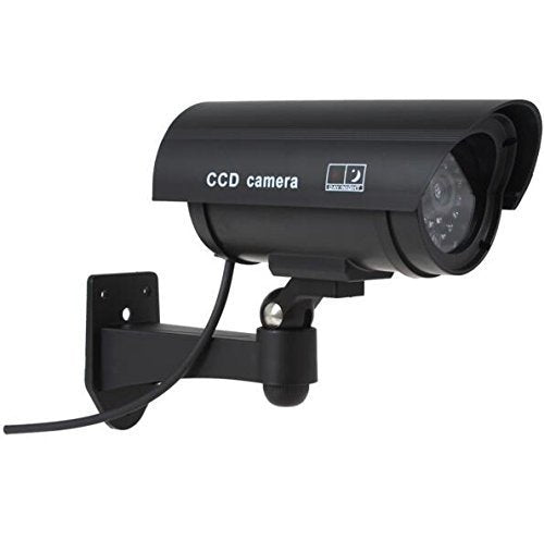 Dummy CCTV Bullet Cameras With Flashing LED Deter Crime For Indoor/Outdoor