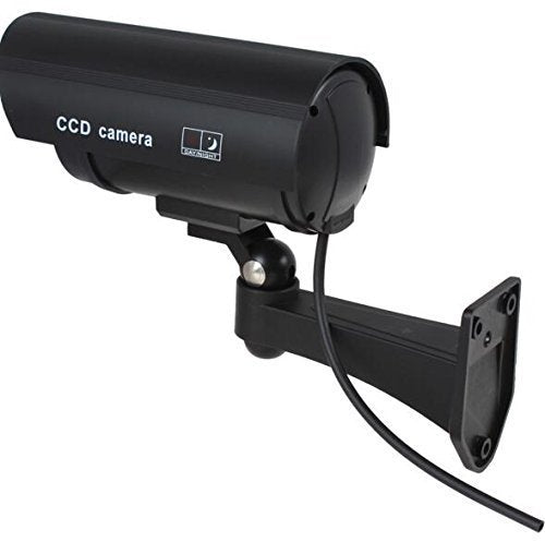 Dummy CCTV Bullet Cameras With Flashing LED Deter Crime For Indoor/Outdoor