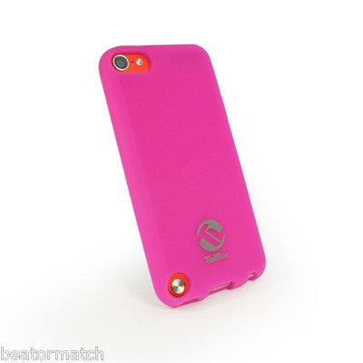 Tuff-Luv iPod Touch 5th Gen Silicone Gel Case X2 & Screen Protector Pink & Black