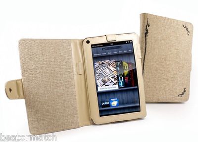 10 x JOB LOT Tuff-Luv Natural Hemp Fabric Case Cover Amazon Kindle Fire Tablet