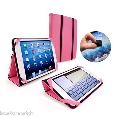 Tuff Luv Stasis Smart Case Stand iPad Mini Sleep Function Screen Clean Pad Pink
