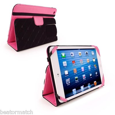 Tuff Luv Stasis Smart Case Stand iPad Mini Sleep Function Screen Clean Pad Pink