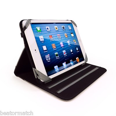 Tuff Luv Stand Smart Case Stasis Cover Apple iPad Mini Sleep Wake Faux Leather